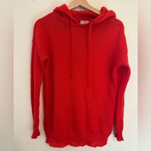 Wallace for‎ Madewell Red Women's Hoodie Sweater mohair blend size XS